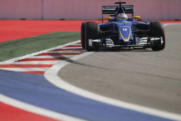 www.sutton-images.com Marcus Ericsson (SWE) Sauber C35 at Formula One World Championship, Rd4, Russian Grand Prix, Practice, Sochi Autodrom, Sochi, Krasnodar Krai, Russia, Friday 29 April 2016.