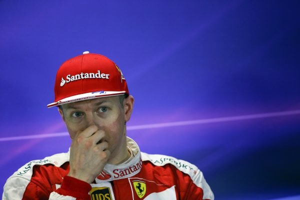 www.sutton-images.com Kimi Raikkonen (FIN) Ferrari in the Press Conference at Formula One World Championship, Rd4, Russian Grand Prix, Race, Sochi Autodrom, Sochi, Krasnodar Krai, Russia, Sunday 1 May 2016.