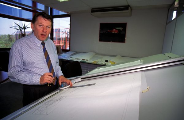 Formula One designer John Barnard (GBR) at the Ferrari Design and Development company in Guildford. Ferrari Design & Development, Guildford, England, 4 May 1995.