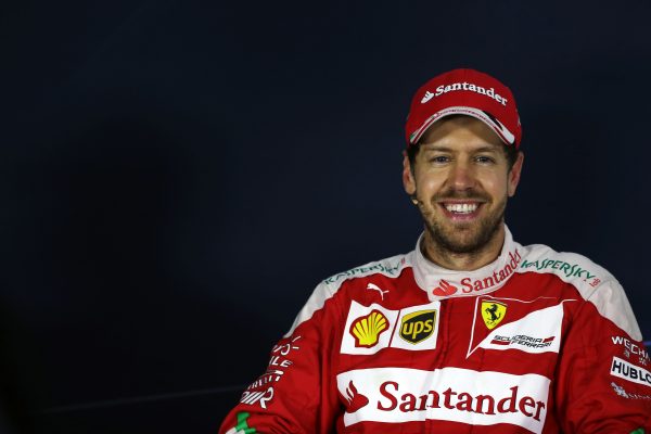 Formula One World Championship 2016, Round 8, European Grand Prix, Baku, Azerbaijan, Sunday 19 June 2016 - Sebastian Vettel (GER) Ferrari in the FIA Press Conference.