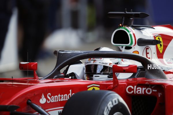 www.sutton-images.com Sebastian Vettel (GER) Ferrari SF16-H with cockpit halo at Formula One Testing, Day Four, Barcelona, Spain, Friday 4 March 2016.