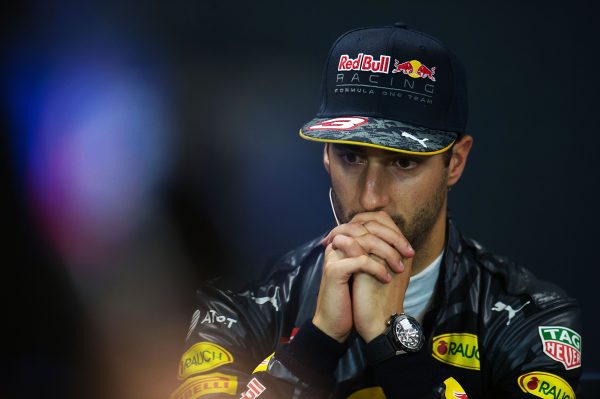 Formula One World Championship 2016, Round 6, Monaco Grand Prix, Monte Carlo, Monaco, Sunday 29 May 2016 - Daniel Ricciardo (AUS) Red Bull Racing in the FIA Press Conference.
