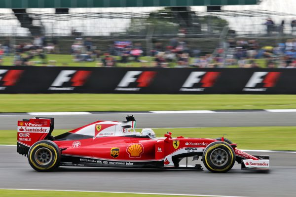 Formula One World Championship 2016, Round 10, British Grand Prix, Silverstone, England, Friday 8 July 2016 - Sebastian Vettel (GER) Ferrari SF16-H.