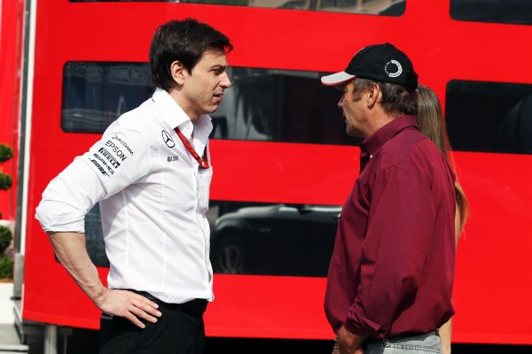 Formula One World Championship 2016, Round 6, Monaco Grand Prix, Monte Carlo, Monaco, Saturday 28 May 2016 - L to R): Toto Wolff (GER) Mercedes AMG F1 Shareholder and Executive Director with Gerhard Berger (AUT).