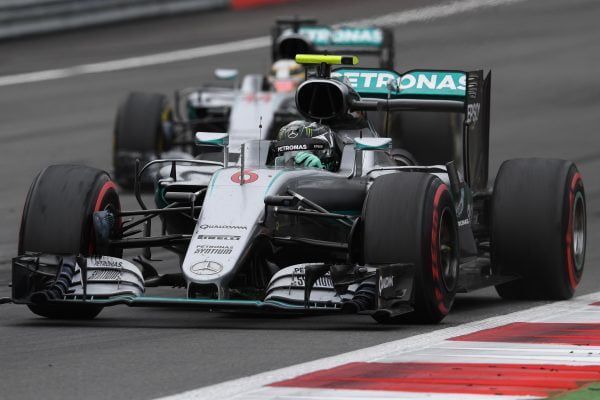 www.sutton-images.com Nico Rosberg (GER) Mercedes-Benz F1 W07 Hybrid leads Lewis Hamilton (GBR) Mercedes-Benz F1 W07 Hybrid at Formula One World Championship, Rd9, Austrian Grand Prix, Race, Spielberg, Austria, Sunday 3 July 2016.