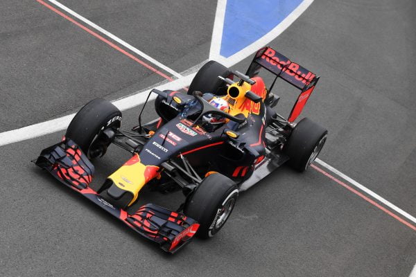 www.sutton-images.com Pierre Gasly (FRA) Red Bull Racing RB12 with halo at Formula One Testing, Day One, Silverstone, England, Tuesday 12 July 2016.