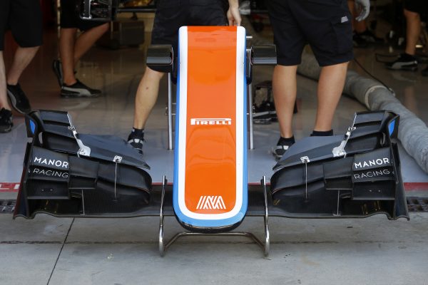 www.sutton-images.com Manor Racing MRT05 nose and front wing at Formula One World Championship, Rd14, Italian Grand Prix, Preparations, Monza, Italy, Thursday 1 September 2016.