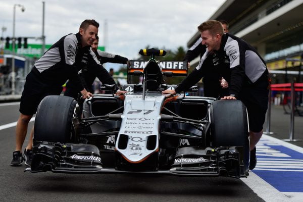 Formula One World Championship 2016, Round 19, Mexican Grand Prix, Mexico City, Mexico, Thursday 27 October 2016 - Sahara Force India F1 VJM09 of Nico Hulkenberg (GER) Sahara Force India F1.