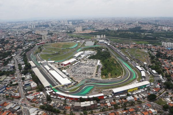 www.sutton-images.com Aerial view at Formula One World Championship, Rd18, Brazilian Grand Prix, Race, Interlagos, Sao Paulo, Brazil, Sunday 15 November 2015.