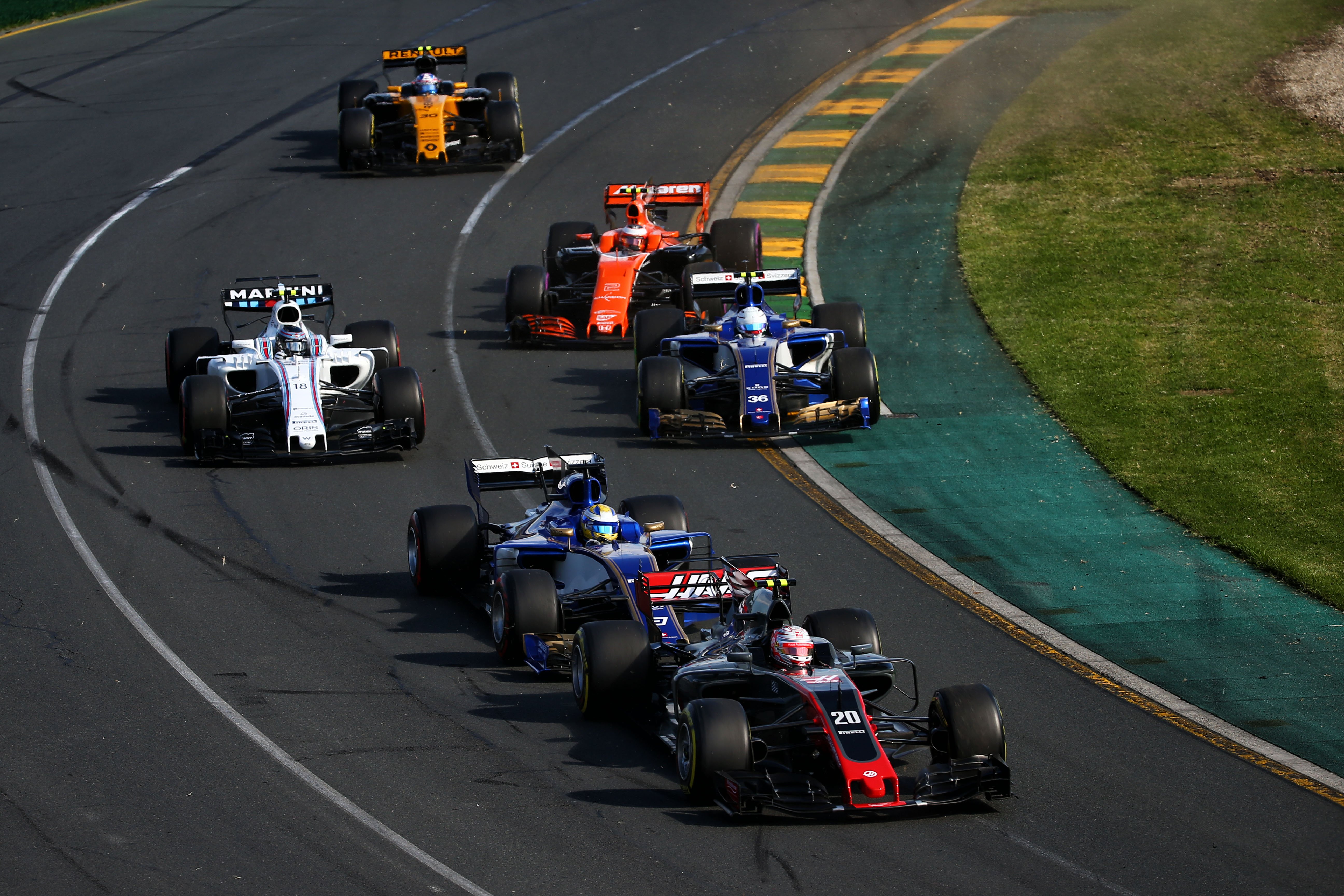 F1 Australië Sauber Magnussen Haas Ericsson