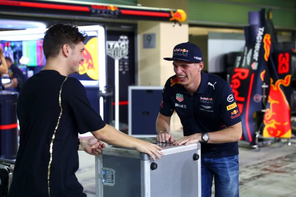 Martin Garrix en Max Verstappen