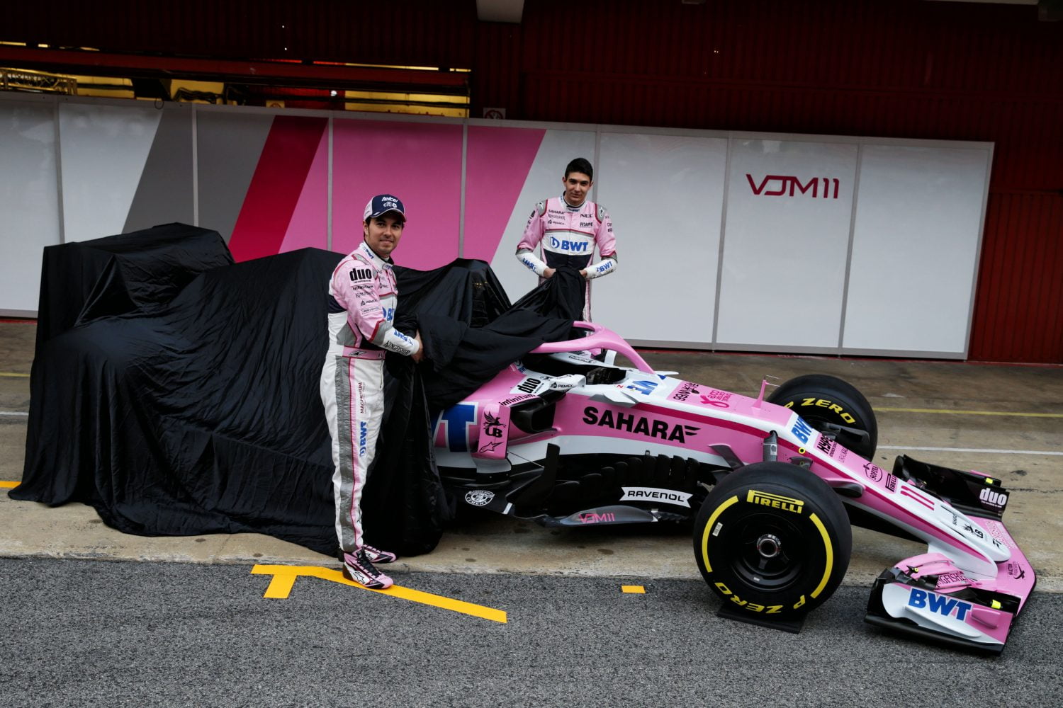 Force India trekt het laken van de VJM11