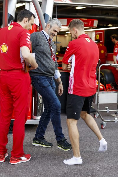 Arrivabene en Vettel