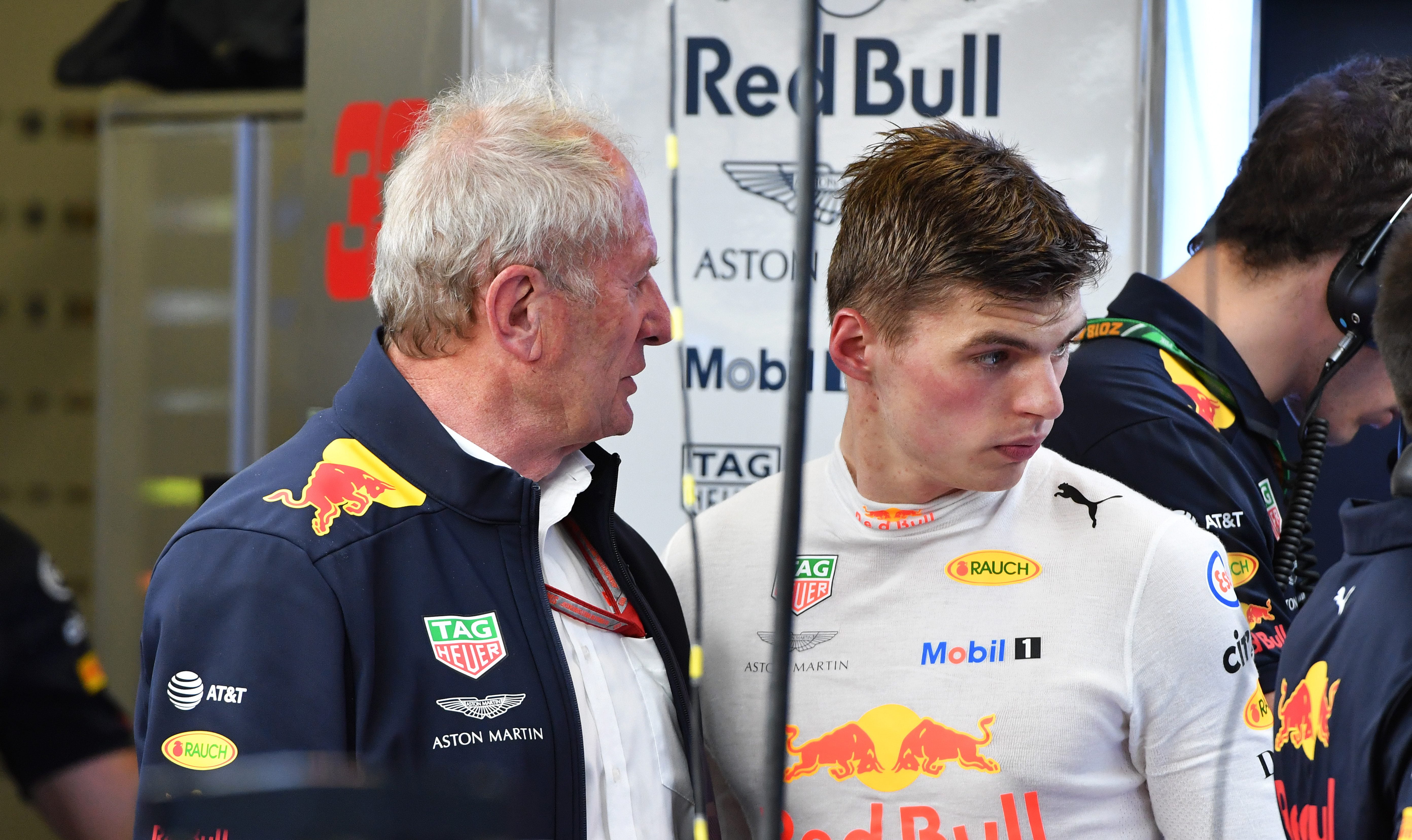 Helmut Marko en Max Verstappen