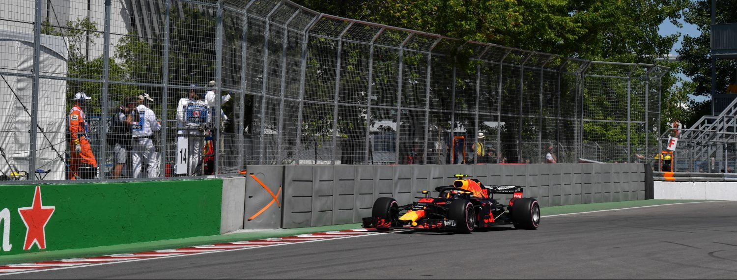 VT1: Verstappen klokt de snelste tijd in Canada, Hamilton volgt op P2