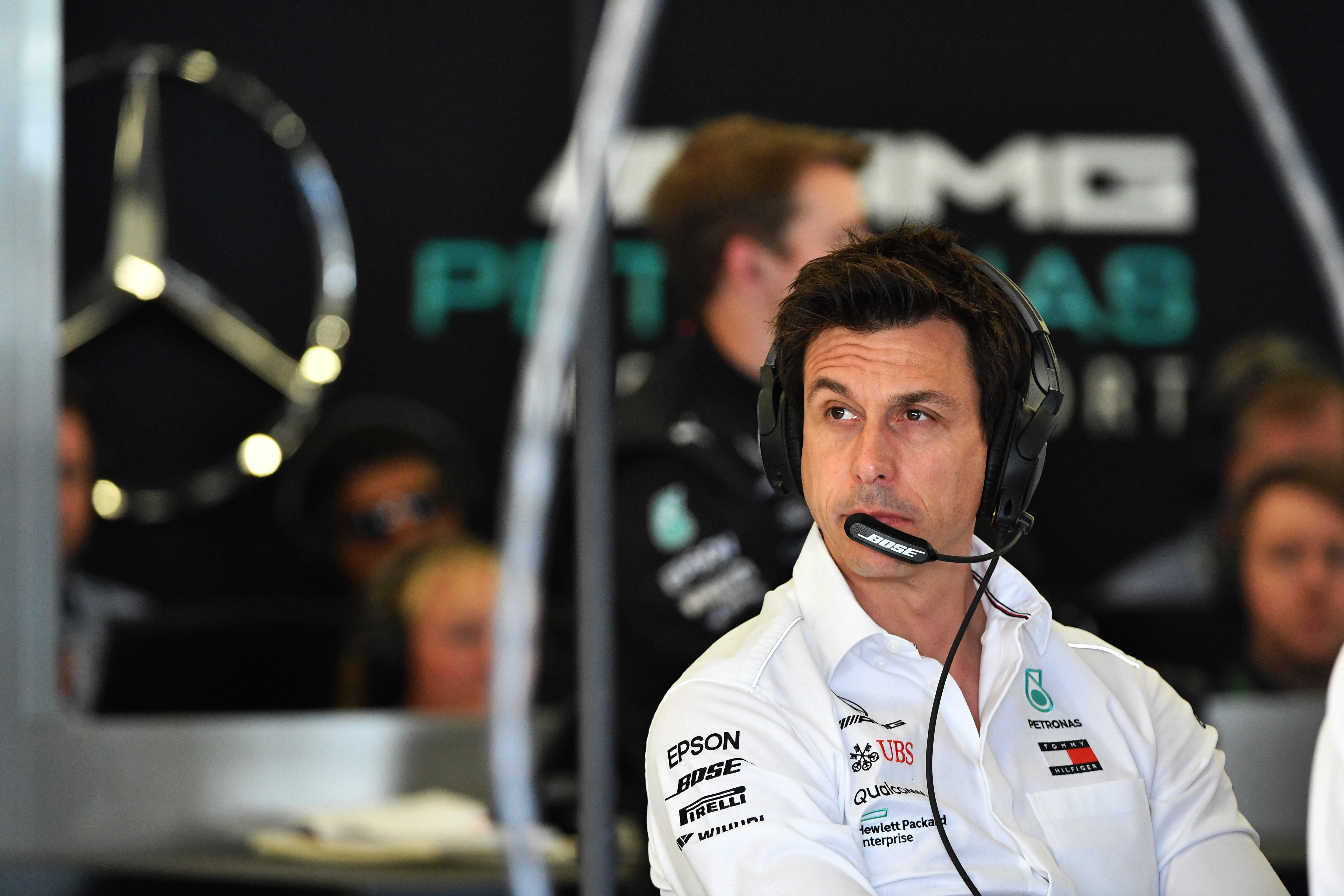 Toto Wolff (AUT) Mercedes AMG F1 Director of Motorsport at Formula One World Championship, Rd10, British Grand Prix, Practice, Silverstone, England, Friday 6 July 2018.