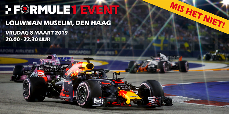 8 maart Formule 1 event Mis het niet