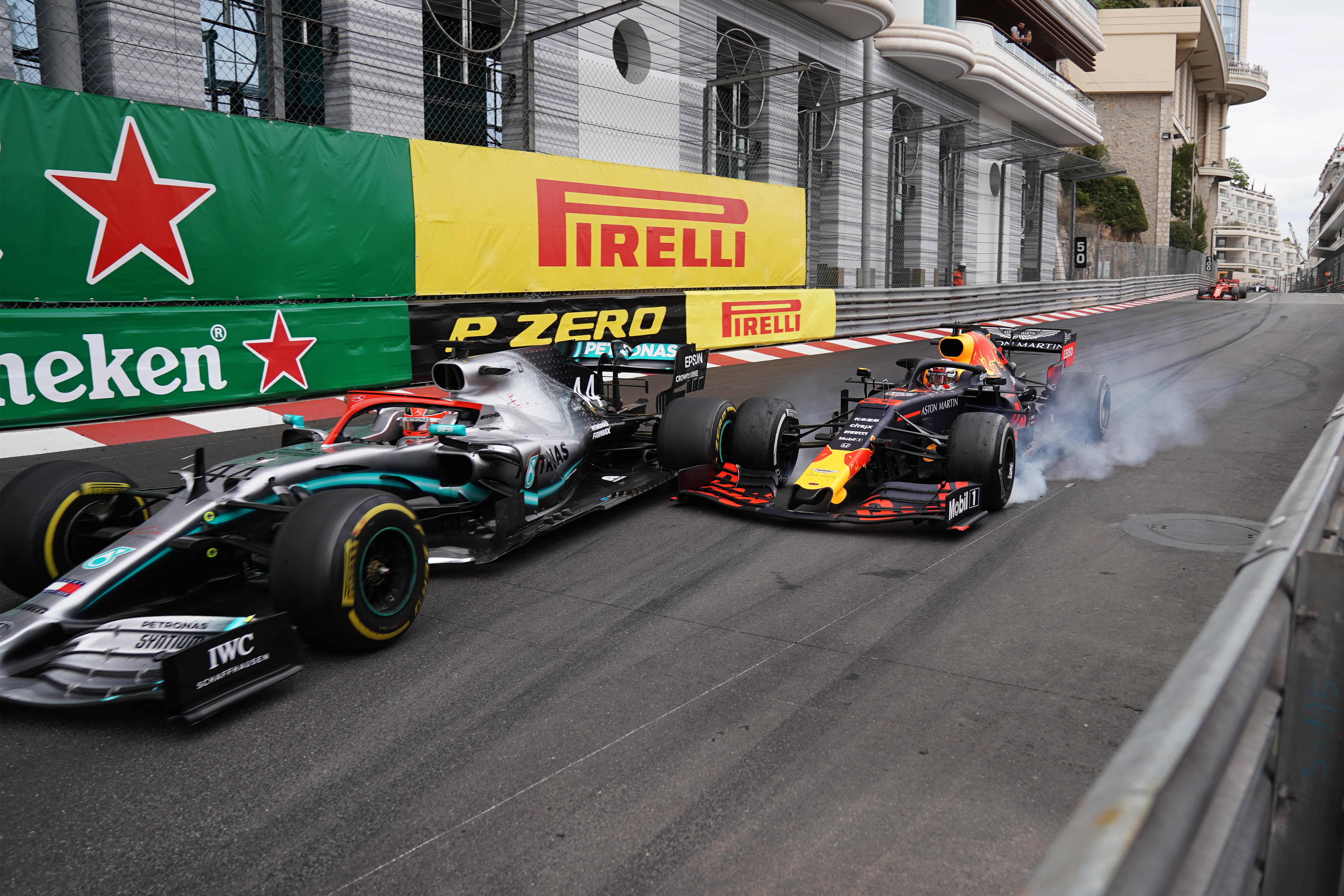 Verstappen Hamilton fight Monaco gevecht