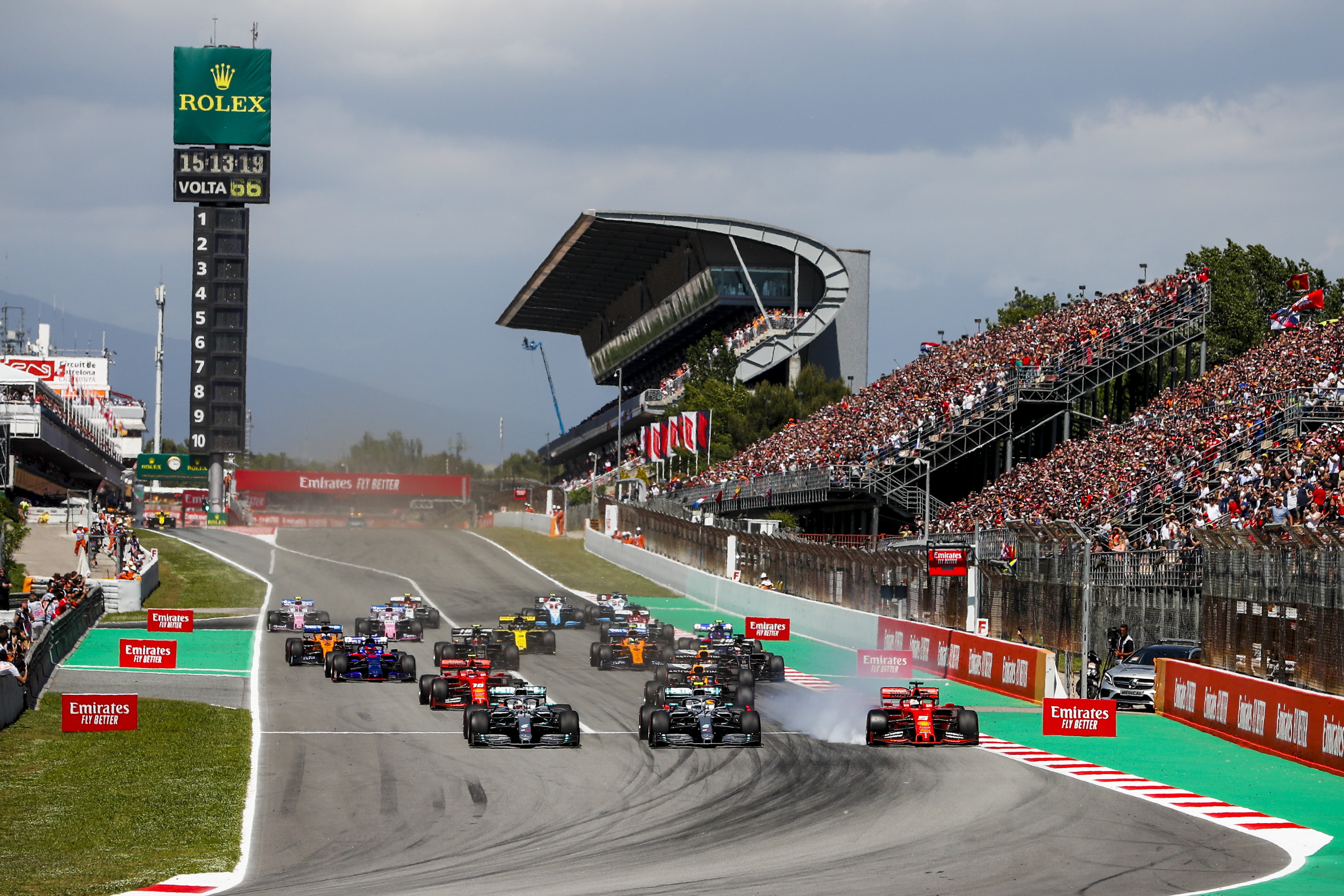 Circuit de Barcelona-Catalunya, ronde 1 van 66.