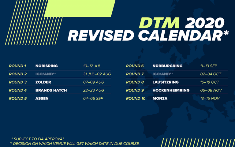 DTM lanceert nieuwe kalender: seizoen start in juli, Assen behoudt plek