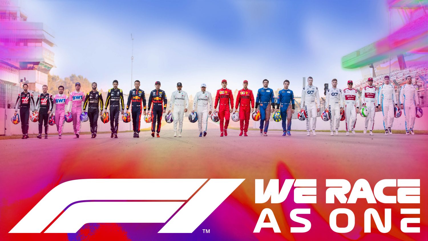 #WeRaceAsOne: Nieuwe F1-campagne tegen racisme en coronavirus