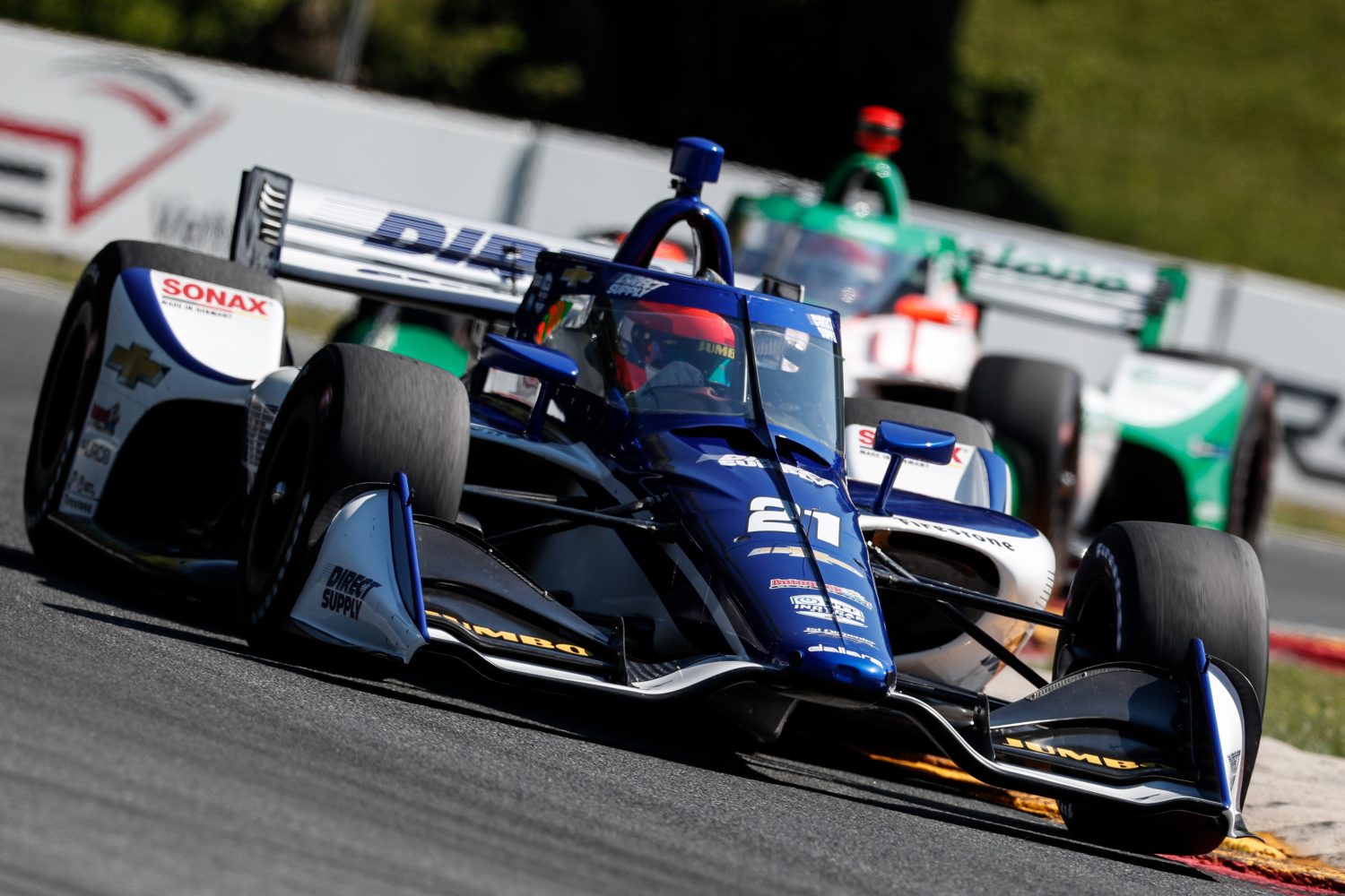 Indycar: VeeKay dertiende op Road America, hattrick voor ongenaakbare Dixon