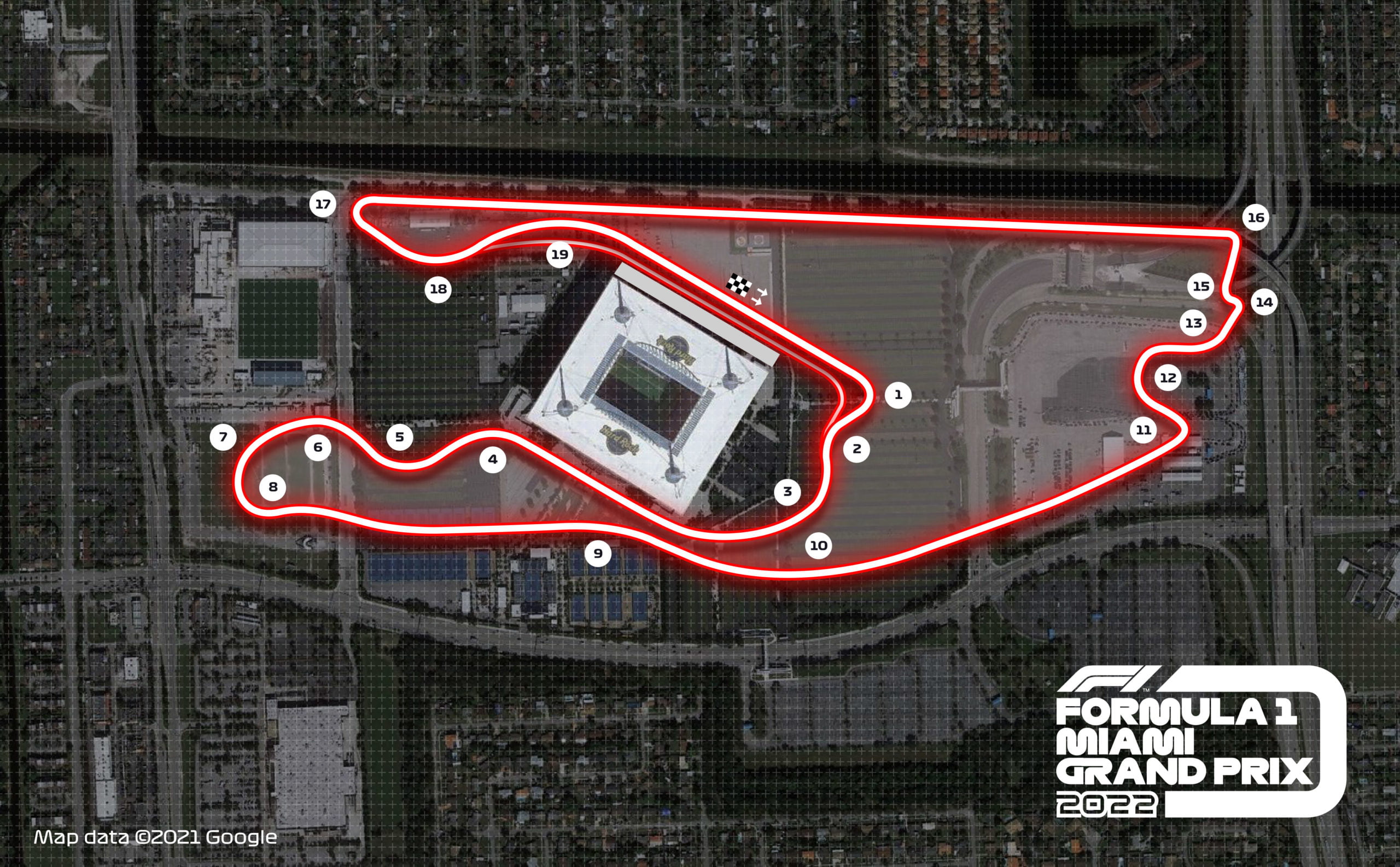 Video: Een rondje onboard over het nieuwe F1-circuit in Miami - Formule1.nl