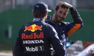 Ricciardo en Verstappen in Monza.