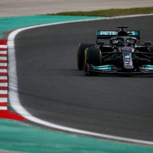 Hamilton in de Mercedes op Istanbul Park