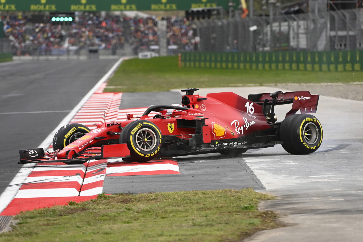 Leclerc spinde even in Q2.