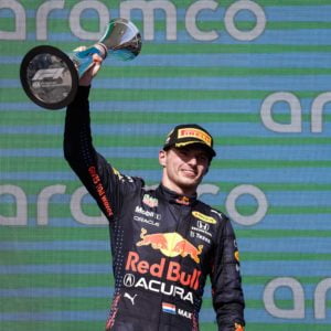 Max Verstappen pakte een zwaarbevochten zege in Austin.