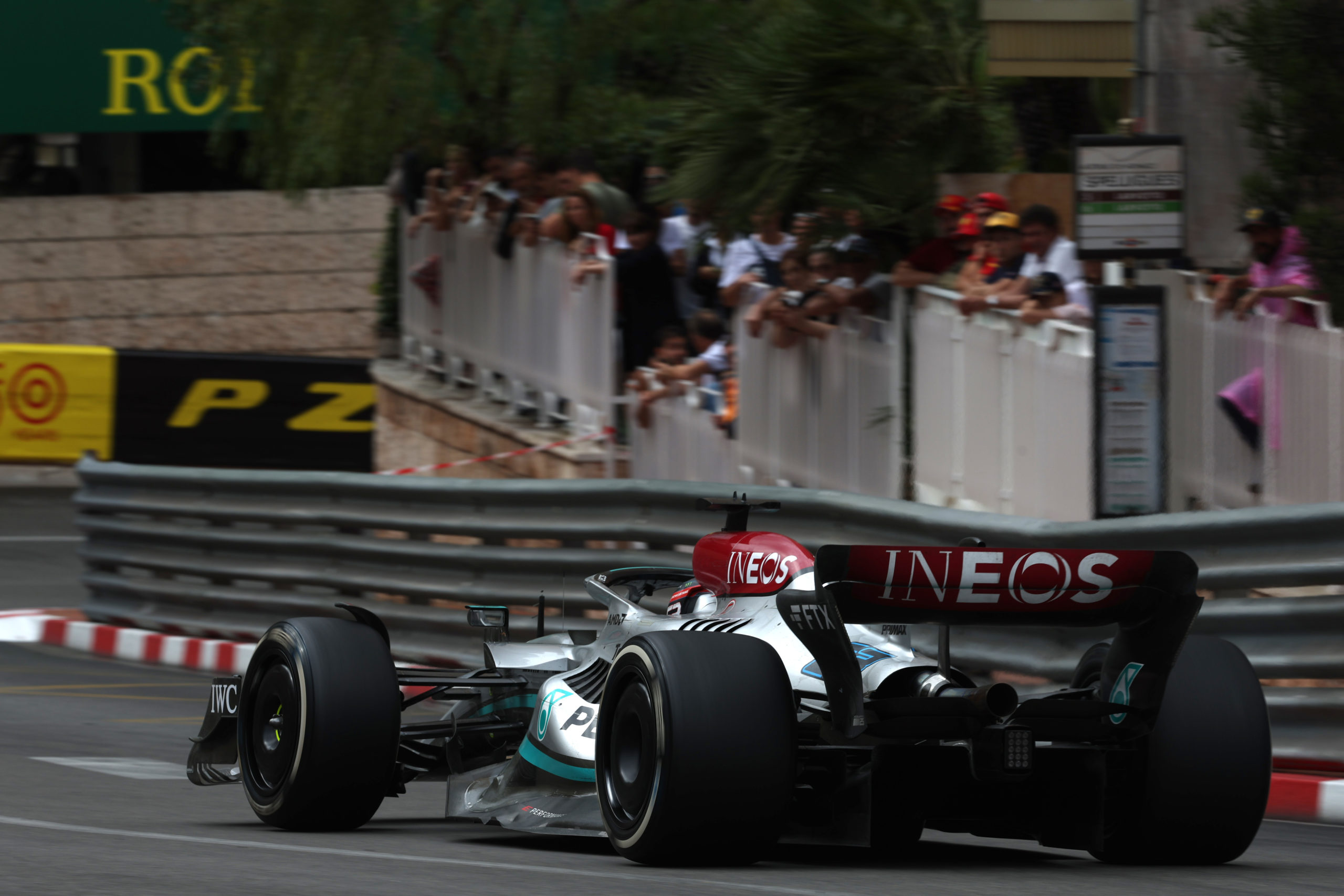 George Russell baalde van de uitgestelde start in Monaco.