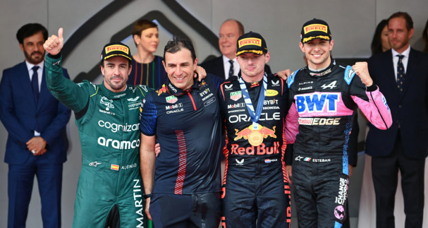 Podium Monaco 2023