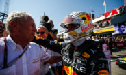 Helmut Marko met Max Verstappen