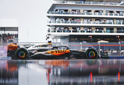 McLaren in spiegelbeeld op de Formule 1 Grand Prix van 2023