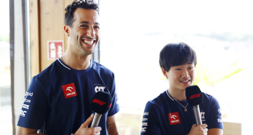 Yuki Tsunoda en Daniel Ricciardo