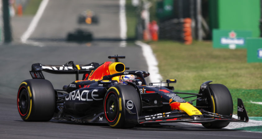 Max Verstappen in Monza.