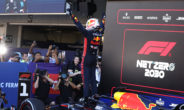 Max Verstappen na zijn 48ste overwinning in de Formule 1