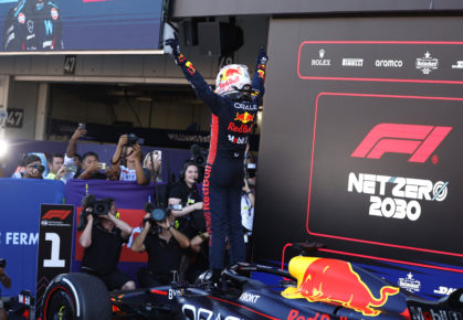 Max Verstappen na zijn 48ste overwinning in de Formule 1