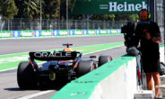 Max Verstappen in actie in Mexico