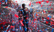 Max Verstappen viert feest in Austin.