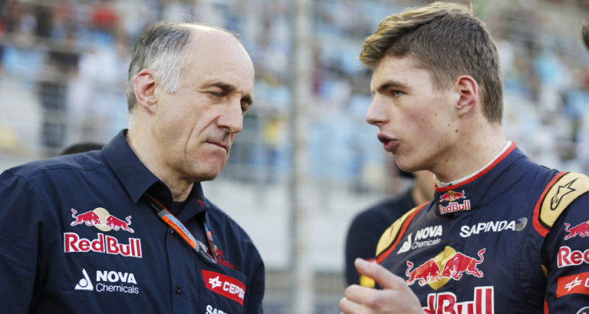 Franz Tost en Max Verstappen