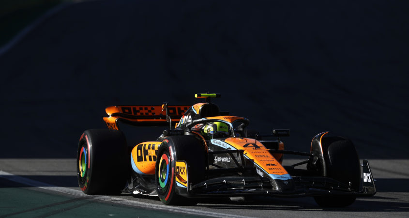 Lando Norris trots in Brazilië