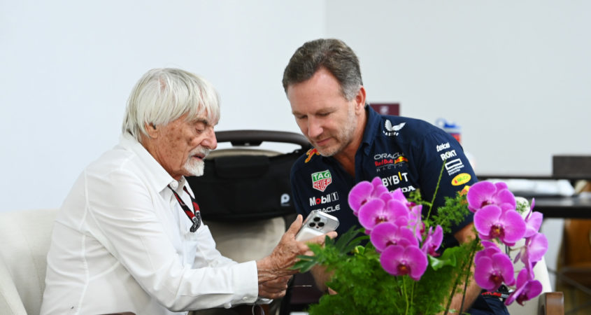 Bernie Ecclestone en Christian Horner