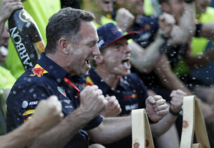 Christian Horner en Max Verstappen