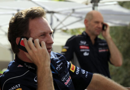 Christian Horner en Adrian Newey