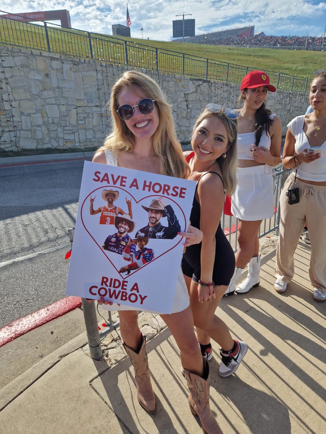 Daniel Ricciardo fans tijdens de Austin GP 