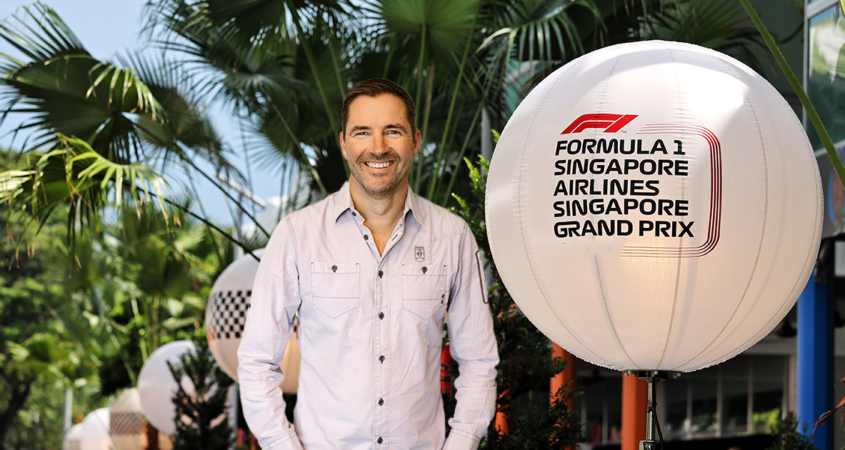 Frank in paddock Singapore GP