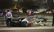 Grosjean crash Haas Bahrein