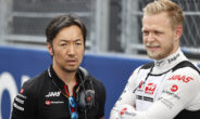 Ayao Komatsu en Kevin Magnussen van Haas